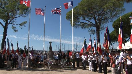 CEREMONIE DU 70 EME ANNIVERSAIRE DU DEBARQUEMENT DE PROVENCE A SAINTE MAXIME