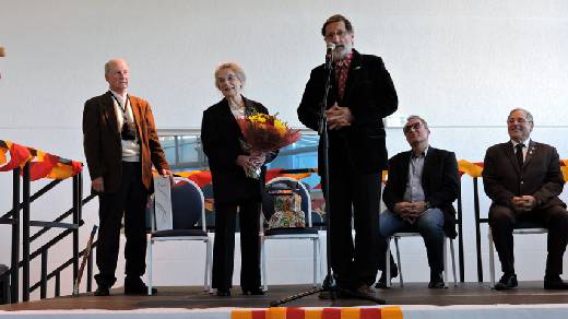 CAVALAIRE REMISE DE LA CIGALE D'ARGENT A MME  RENEE CAPARROS