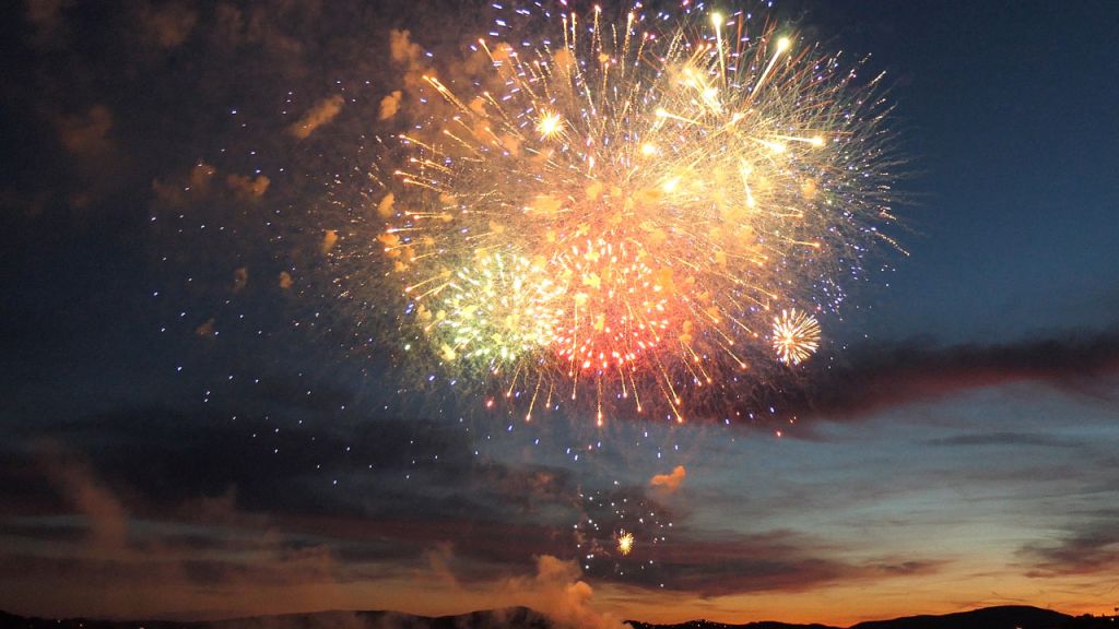 Feu d'artifice de Noël 2022 à Sainte Maxime